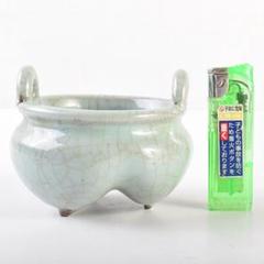 中国　哥釉　沖耳爐　香炉　C 7760E 中国 哥釉 沖耳爐 香炉 C 7760E - メルカリ