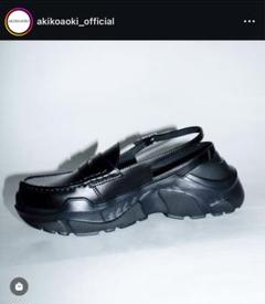 ⭐️未使用級⭐️AKIKO AOKI demi faux leather ローファー