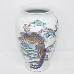 有田 晩香作 花瓶 花入 染付 金彩 鳳凰 華道具 有田 晩香作 花瓶 花入 染付 金彩 鳳凰 華道具 - メルカリ