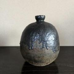 古丹波壷(〜桃山〜江戸時代頃)  葉茶壺　古道具　古備前　古信楽　骨董　六古窯 楽天市場】骨董○古丹波三耳壺○葉茶壷 / 丹波焼 | 江戸初期-17