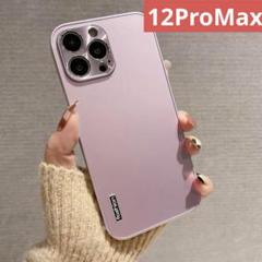 【新品未使用】iPhone12ProMaxケース ライトピンク