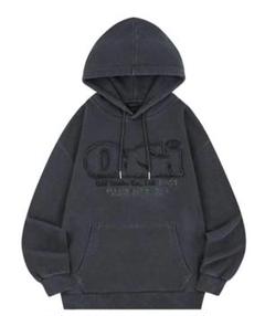 OddStudioピグメントダメージロゴフーディー