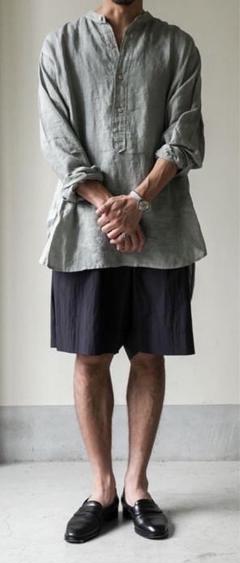 MAATEE&SONSドS LINEN シャツ TAKESUMI 1