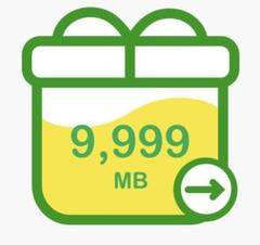 mineo マイネオパケットギフト 約10GB 9999MB