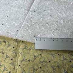 刺繍生地残布　縦30cm×横45cm 2色セット