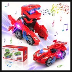 変形恐竜の車 車 おもちゃ スプレー恐竜変身車 電動RCカー くるま　音楽