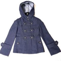 美品✨【バーバリーブルーレーベル】ダッフルコート ショート丈 チャコールグレー 2025年最新】BURBERRY BLUE LABEL 着丈：ショート レディース
