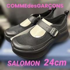 なお　salomon コムデギャルソン メリージェーン　黒　24cm なお様専用 salomon コムデギャルソン メリージェーン 黒 24cm