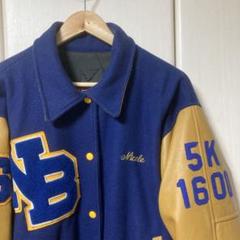 最高品質の 80's 袖革スタジャン アワードジャケット FORDHAM VINTAGE ジャケット・アウター