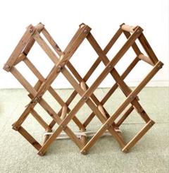 お値下げ！アンティーク・木製・ワインラック・14本 KINTO キントー ワインラック 14本用 （ Plywood Non slip tray
