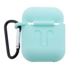 Apple AirPods適用 シリコン製 ケース キーホルダー付き