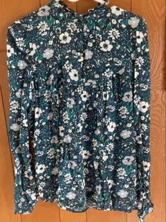 GAP フラワープリント シャツ XS グリーン系