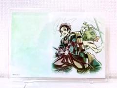 鬼滅の刃 鬼滅カフェ 提供イラスト アクリルメモスタンド 竈門炭治郎 嘴平伊之助
