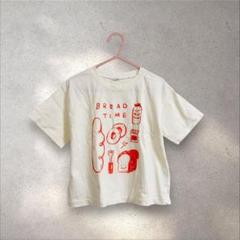 韓国子供服momoannパンプリントTシャツ90-100 保育園着 半袖