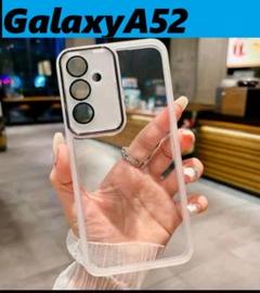 GalaxyA52 レンズ保護フィルム付　透明ケース　Galaxyケースのサムネイル
