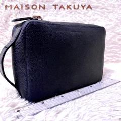 即日発送 極美品 MAISON TAKUYA メゾンタクヤ セカンドバッグ 濃紺 即日発送 極美品 MAISON TAKUYA メゾンタクヤ セカンドバッグ