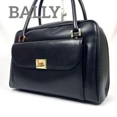 BALLY バリー ミニボストンバッグ レザー PVC エンボスロゴ Bロゴ 金 ✨良品✨ BALLY バリー ミニボストンバッグ ハンドバッグ ロゴ