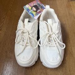 L　あのちゃんの電電電波♪ MCあのちゃん　コラボ 厚底 スニーカー　黒、他　M L あのちゃんの電電電波♪ MCあのちゃん コラボ 厚底 スニーカー