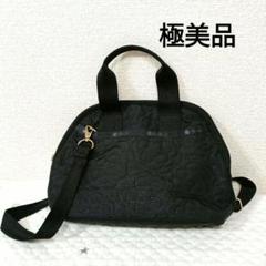 レスポートサック　2way ショルダーバッグ　パフィーブロッサムズ　黒　334 DELUXE EVERYDAY BAG パフィーブロッサムズ（クロスボディ