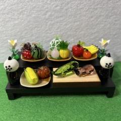 お盆飾り　ガラス細工　ミニチュア お盆飾り ガラス細工 ミニチュア - メルカリ