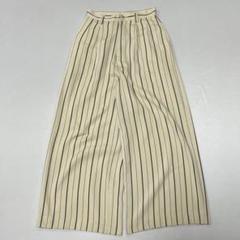 90s Vintage レーヨン 1タック チョークストライプ スラックス 袴
