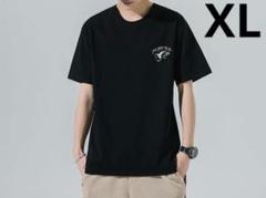 ワンポイント Tシャツ オフショル ストリート ブラック XL シンプル 半袖