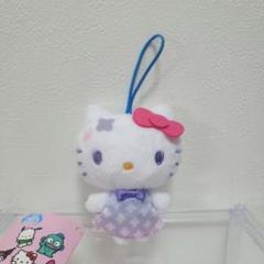 新品 ハローキティ あじさいワンピース マスコット ストラップ