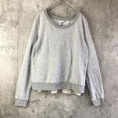 Y3499古着　トレーナー　スウェット　グレー　キッズ　90s Y2K