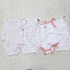 ベビー 夏用 メッシュ肌着 下着 ロンパース 4枚セット
