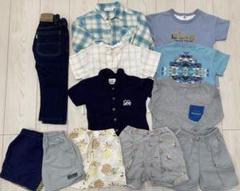 キッズ服11点セット 100cm90cm ネイビー・グレー・水色 男の子