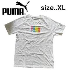 PUMA プーマTシャツ XLサイズ ホワイト　美品