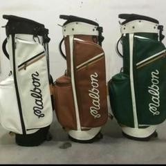 malbon golf マルボンゴルフ キャディバッグ カバン マルボン 茶色Ω