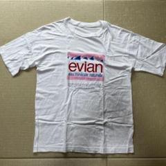 evian ホワイト Tシャツ L