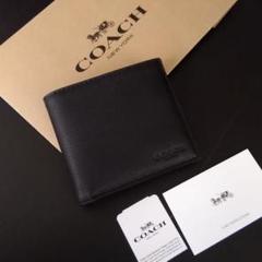 新品 COACH 折り財布 メンズ 人気の小銭入れ付き