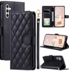 キルト　iPhone14 カバー　ブラック