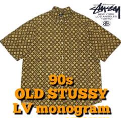 OLD STUSSY 90s ボタンダウン シャツ モノグラム