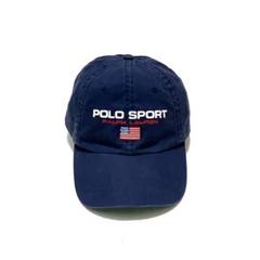 POLO SPORT キャップ　星条旗　白　緑　刺繍 POLO SPORT ポロ スポーツ コットンキャップ 星条旗 刺繍