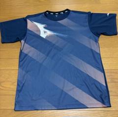 Mizuno XL ネイビー バドミントン Tシャツ 半袖