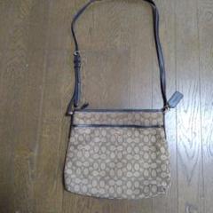 COACH ベージュ ショルダーバッグ