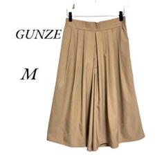 グンゼ　 ガウチョパンツ M ウェストゴム　薄手　履き心地良好　ベージュ　春夏