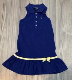 美品　ポロラルフローレン　キッズ　ワンピース　ネイビー　115サイズ