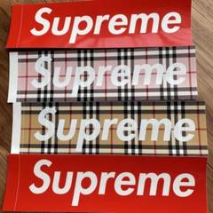 Supreme Burberryステッカーセット