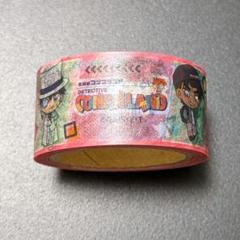 名探偵コナン　コナンランド　マスキングテープ　ピンク　新一　蘭　怪盗キッド