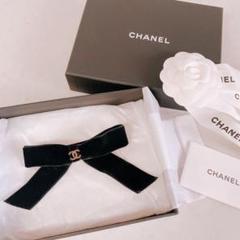 ♡CHANEL ベロア リボン バレッタ♡