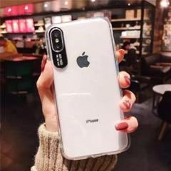 iphone7/8/SE2/SE3ケース黒クリア 素材PC