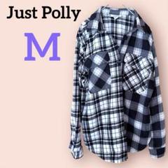 希少✨Just Polly 【M】チェック柄シャツ 上着