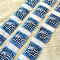 刺繍タグ　10枚セット　69 collection 水色