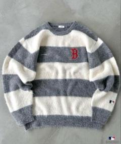 Perush MLB コラボ ニット セール】Perushu × MLB コラボニットプルオーバー（ニット