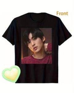 目黒蓮くんのプリントTシャツ 黒色 サイズ110-160 目黒蓮くんのプリントTシャツ 黒色 サイズ110-160 - メルカリ