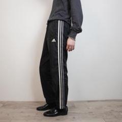 00s adidas サイドライン トラックパンツ 裾ジップ /YW88